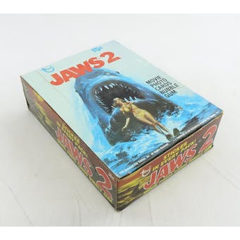 Jaws 2 Wax Box (1978 Topps) (Reed Buy)