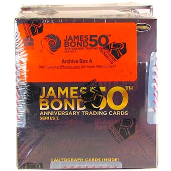James Bond 50th Anniversary Series 2 Trading Cards Archives Box (Rittenhouse 2012)