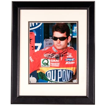 Jeff Gordon Autographed Framed and Matted 8x10 Photograph (Stack of Plaques)