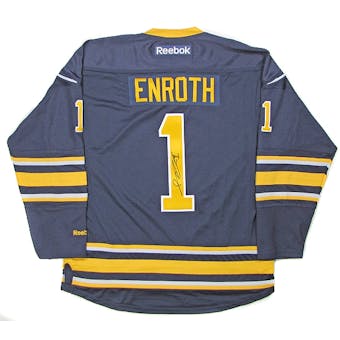Jhonas Enroth Autographed Buffalo Sabres Blue Hockey Jersey