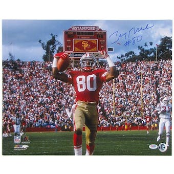 Jerry Rice Autographed San Francisco 49ers 16x20 Photo (PSA COA)