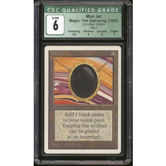 Magic the Gathering Unlimited Mox Jet CGC 6 (inked)