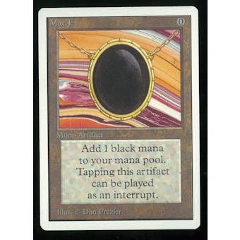 Magic the Gathering Unlimited Single Mox Jet - MODERATE PLAY plus (MP+)