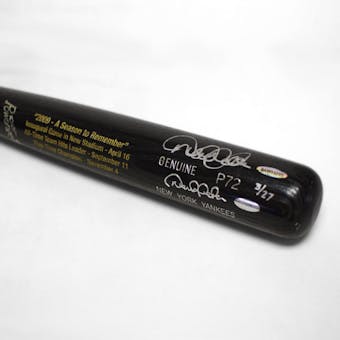 Derek Jeter Yankees Autographed Upper Deck (UDA) 2009 - A Season To Remember LE 3/27 P72 Model - Baseball Bat