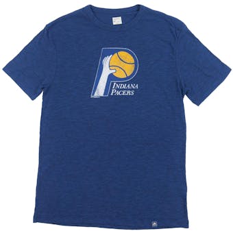 Indiana Pacers Majestic Blue Hours and Hours Dual Blend Tee Shirt (Adult XL)