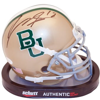 Josh Gordon Autographed Baylor Bears Schutt Mini Helmet (JSA)