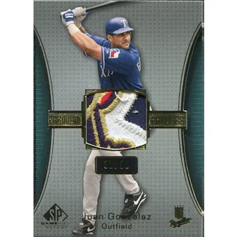 2004 SP Game Used Patch Premium #GO Juan Gonzalez 32/50