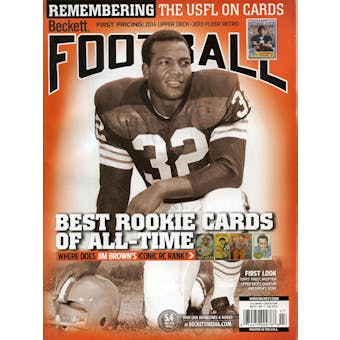 2014 Beckett Football Monthly Price Guide (#282 July) (Jim Brown)