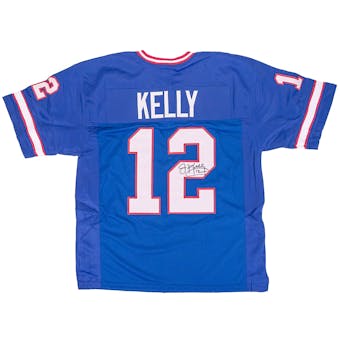 Jim Kelly Autographed Buffalo Bills Blue Custom Jersey