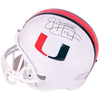 Jim Kelly Autographed University of Miami Full-Size Replica Football Helmet