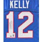 Jim Kelly Autographed Buffalo Bills Football Blue Jersey Tristar COA