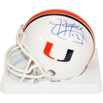 Jim Kelly Autographed University of Miami Hurricanes Football Mini Helmet