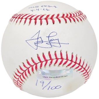 James Loney Autograph Baseball w/Debut inscrip (Stained)(DACW COA)