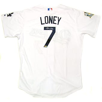 James Loney Autographed Los Angeles Dodgers White Jersey (UDA COA)