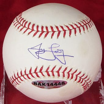 James Loney Autographed Baseball (Stained) (UDA COA)