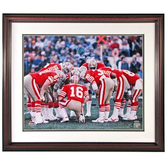 Joe Montana Autographed San Francisco 49ers Framed 16x20 Photo w/Inscriptions (Steiner)