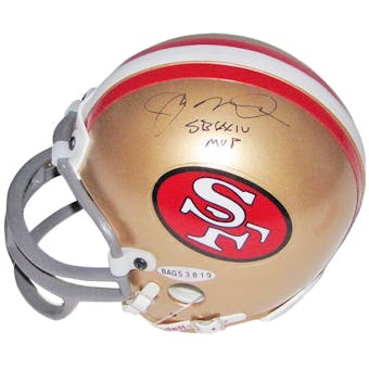 Joe Montana Autographed San Francisco 49ers Mini Helmet w/SB XXIV MVP (UDA)