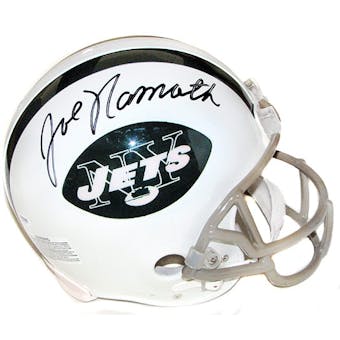 Joe Namath Autographed New York Jets Authentic Full Size Football Helmet (Steiner)