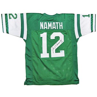 Joe Namath Autographed New York Jets Green Jersey