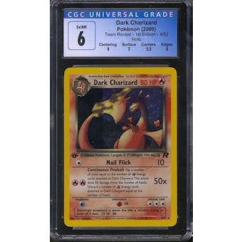 Pokemon Team Rocket 1st Edition Dark Charizard 4/82 CGC 6