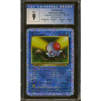 Pokemon Legendary Collection Reverse Foil Tentacool 96/110 CGC 9
