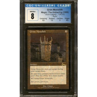 Magic the Gathering Urza's Legacy Grim Monolith CGC 8