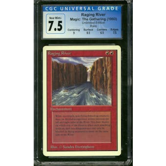 Magic the Gathering Unlimited Raging River CGC 7.5