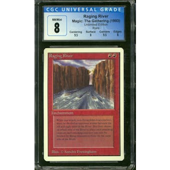Magic the Gathering Unlimited Raging River CGC 8