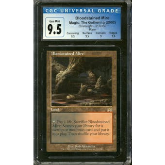 Magic the Gathering Onslaught Bloodstained Mire CGC 9.5 GEM MINT