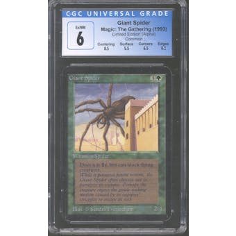 Magic the Gathering Alpha Giant Spider CGC 6
