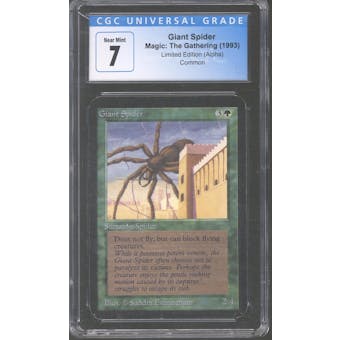 Magic the Gathering Alpha Giant Spider CGC 7 No Subgrades