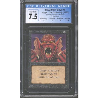 Magic the Gathering Alpha Howl from Beyond CGC 7.5