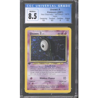 Pokemon Neo Discovery 1st Edition Unown A 14/75 CGC 8.5