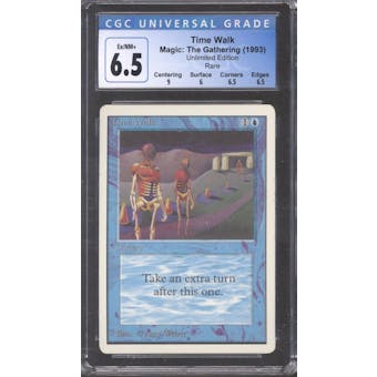 Magic the Gathering Unlimited Time Walk CGC 6.5 SLIGHT PLAY (SP) *004