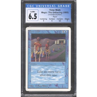Magic the Gathering Unlimited Time Walk CGC 6.5 SLIGHT PLAY (SP) *023