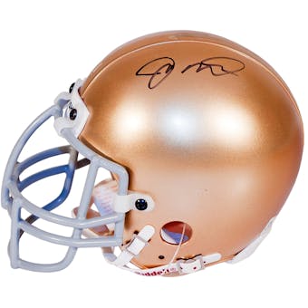 Joe Montana Autographed University of Notre Dame Mini Helmet (UDA COA)
