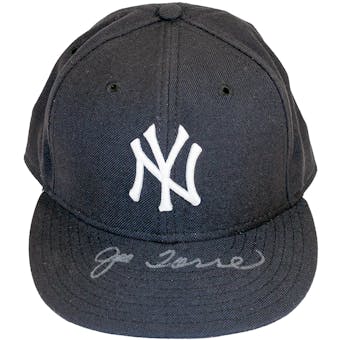 Joe Torre Autographed New York Yankees New Era Authentic Collection Hat (PSA)