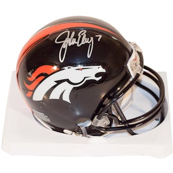 John Elway Autographed Denver Broncos Mini Helmet (Elway Hologram)