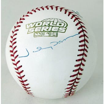 Johnny Damon Autographed 2004 World Series Baseball (MLB COA)