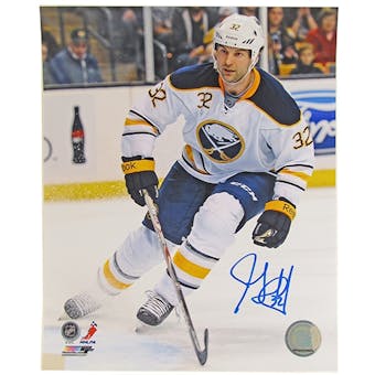 John Scott Autographed Buffalo Sabres 8x10 Hockey Photo