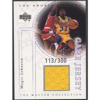 2000 Upper Deck Lakers Master Collection Game Jerseys #EJJ Magic Johnson 113/300