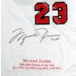 Michael Jordan Autographed Chicago Bulls White Rookie Jersey #/223 (UDA COA)