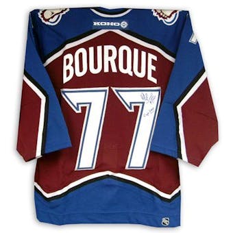 Ray Bourque Autographed Colorado Avalanche Hockey Jersey w/ inscript (JSA)