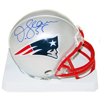 Junior Seau Autographed New England Patriots Mini Helmet