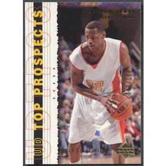 2003/04 UD Top Prospects #60 LeBron James Gold Collection Rookie #042/100