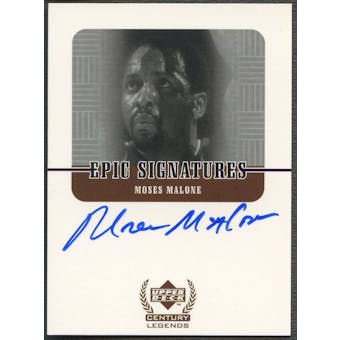 1999 Upper Deck Century Legends #MM Moses Malone Epic Signatures Auto