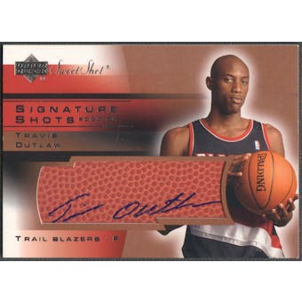 2003/04 Sweet Shot #TO Travis Outlaw Signature Shots Rookie Auto
