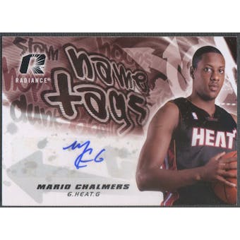 2008/09 Upper Deck Radiance #NTMC Mario Chalmers Name Tag Rookie Auto