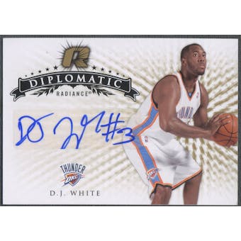 2008/09 Upper Deck Radiance #3 D.J. White Diplomatic Rookie Auto