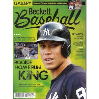 2017 Beckett Sports Card Monthly Price Guide (#390 September) (Aaron Judge)